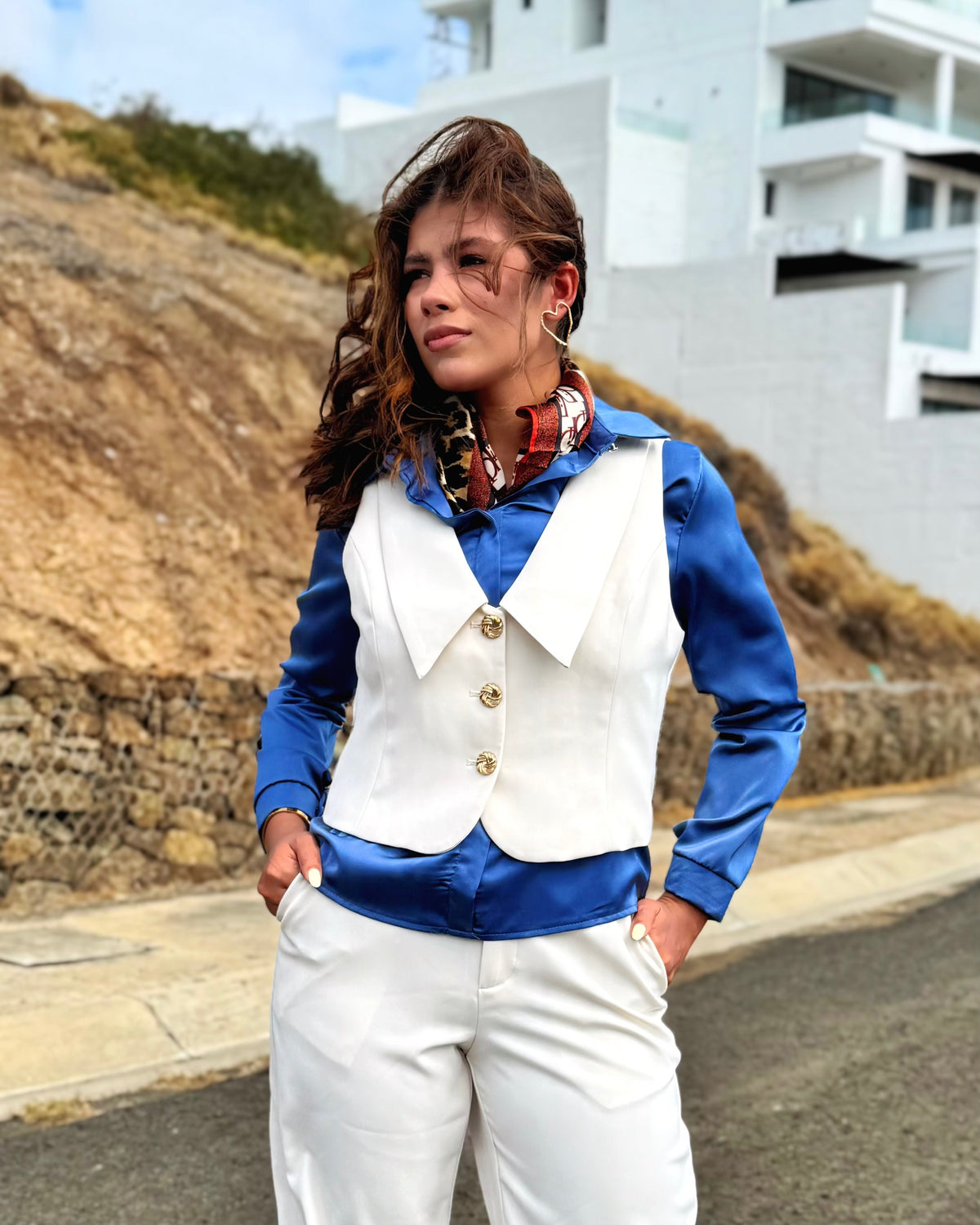 Camisa Saten Clasica