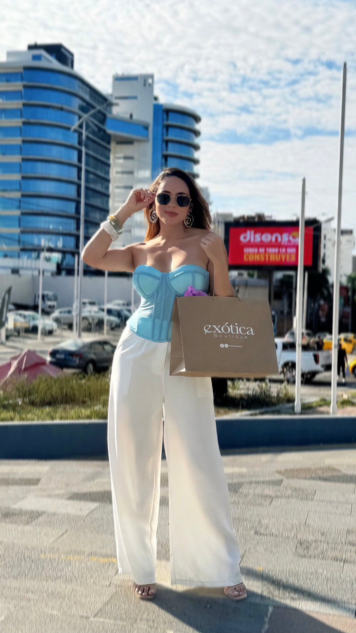 Corset Bustier de Malla :: Celeste