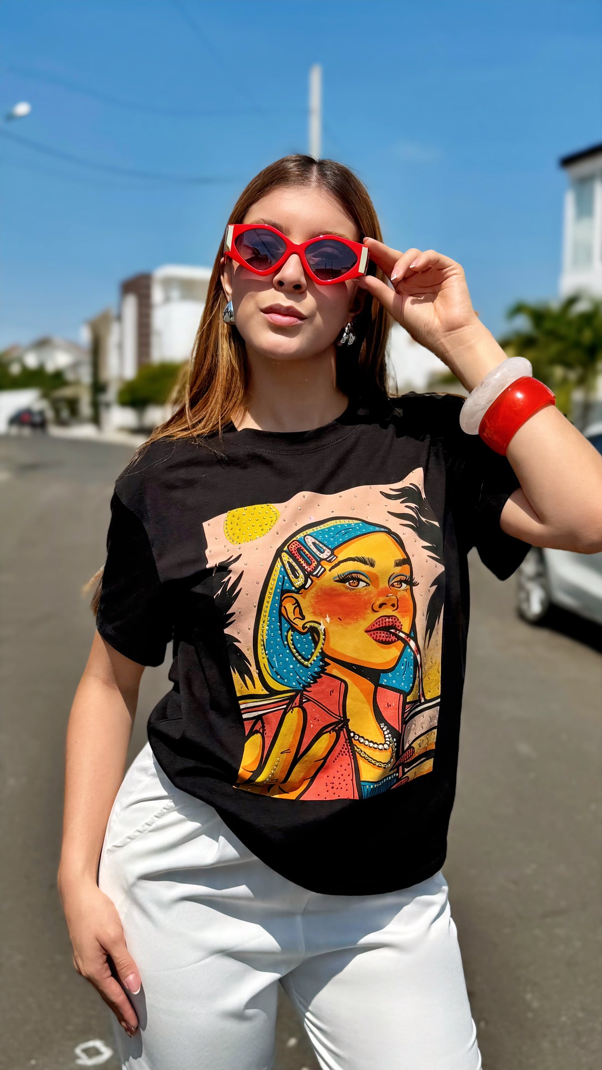 Camiseta Oversize Pop Art