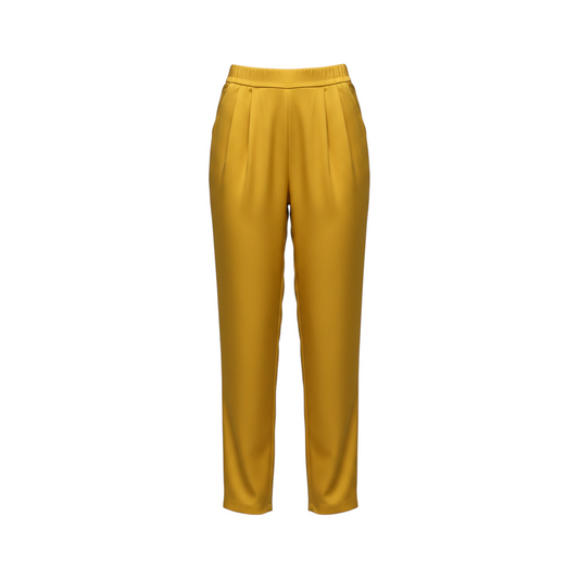 Pantalón Mostaza con Pliegues