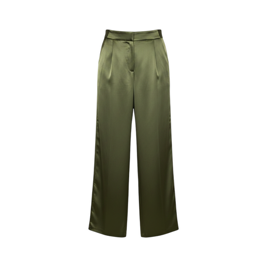Pantalón Verde Oliva Pierna Ancha