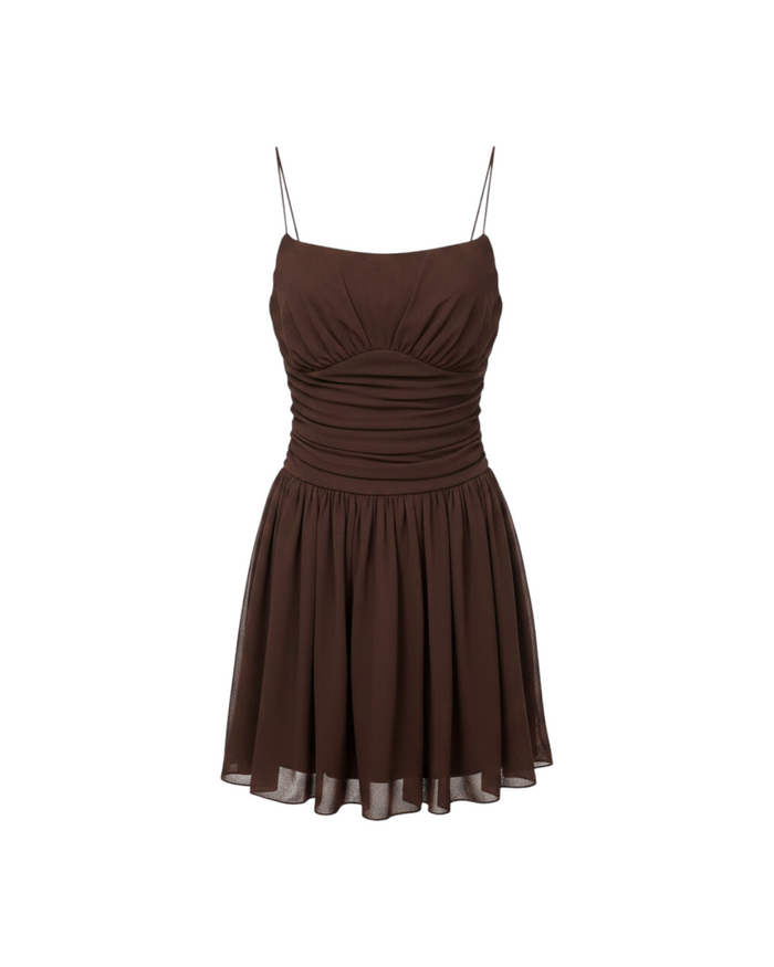 Vestido Corto Tirantes Finos 