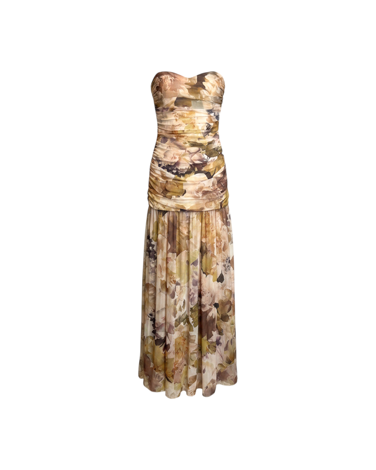 Vestido Palabra de Honor Floral