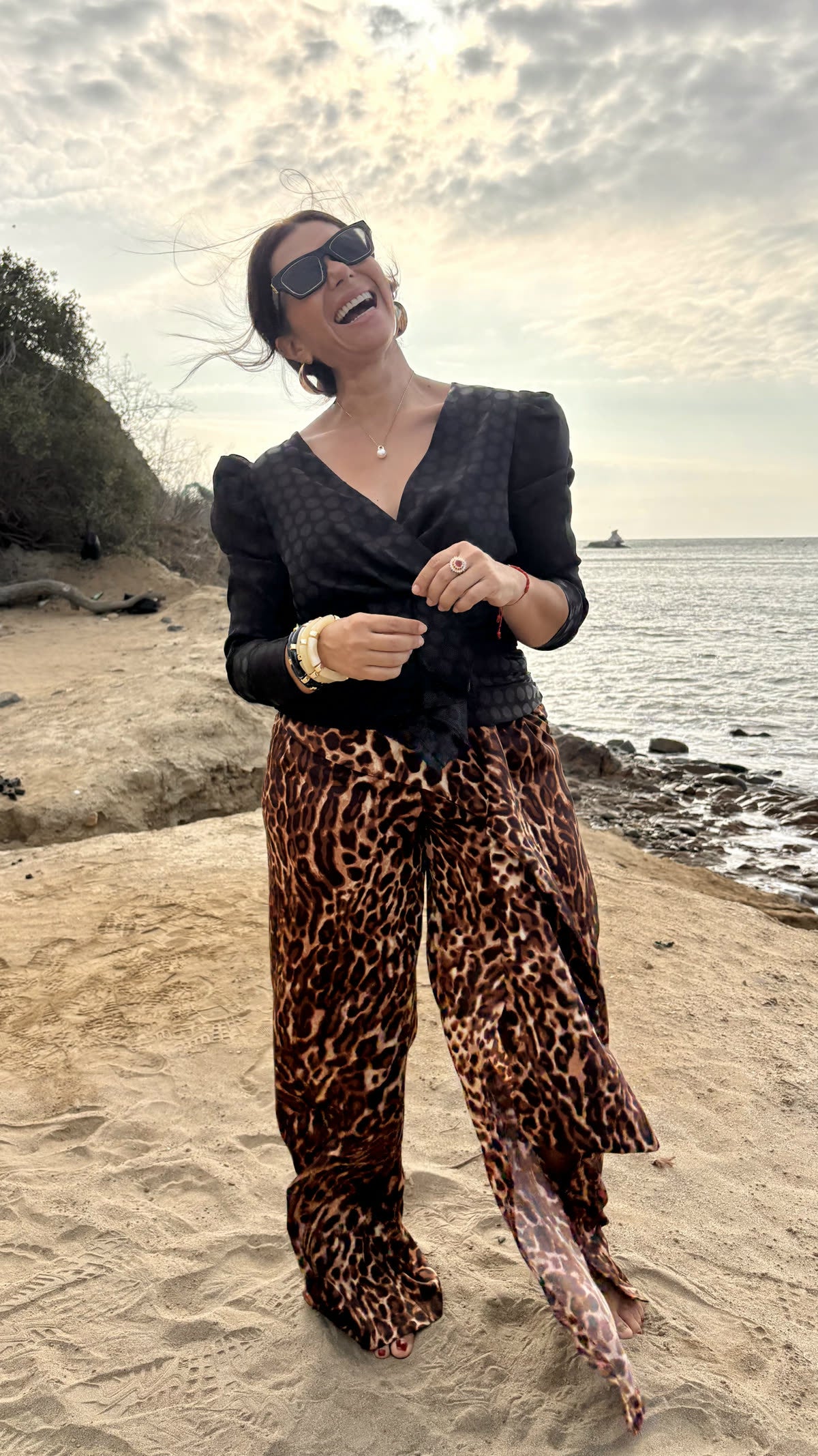Look lunares y animal print